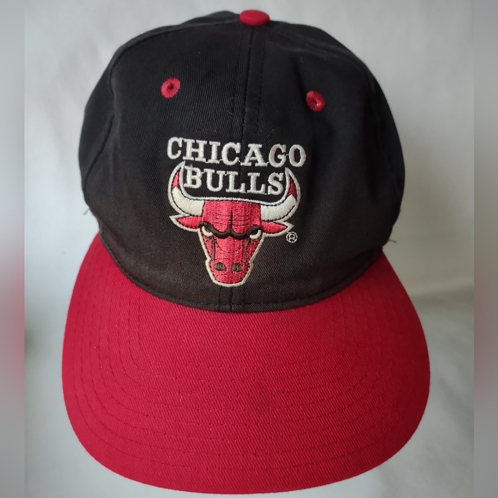 Vintage Chicago Bulls Twins Enterprise SnapBack Hat Cap NBA Graffiti Double Logo